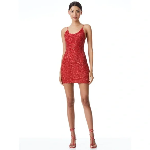 Alice and olivia clearance nelle mini dress